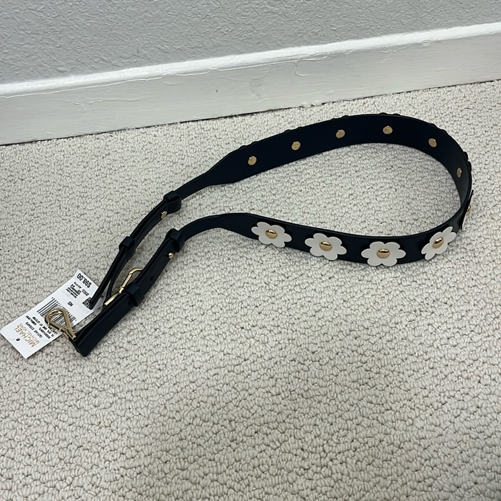 Michael kors leather bag belt